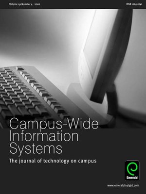 cover image of Campus-Wide Information Systems, Volume 19, Issue 4